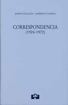 portada Jorge Guillen-Americo Castro. Correspondencia (1924-1972) (in Spanish)