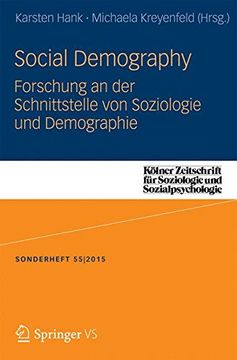 portada Social Demography - Forschung an der Schnittstelle von Soziologie und Demographie (en Alemán)