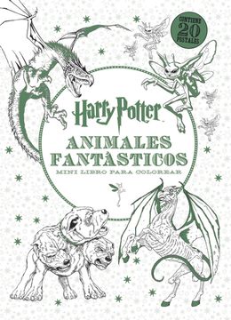 portada Harry Potter-Animales Fantásticos Mini Libro Para Colorear