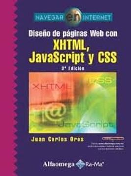 portada diseño paginas web con xhtml, java script y css. oros 3ed.
