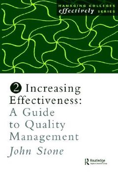 portada increasing effectiveness: a guide to quality management (en Inglés)