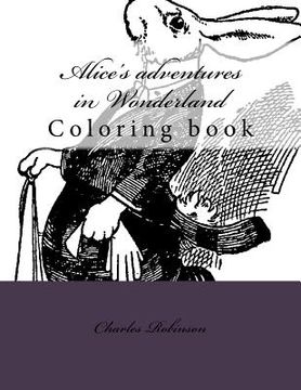 portada Alice's adventures in Wonderland: Coloring book (in English)
