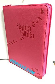 portada Biblia Letra Gigante, Cierre e Index Piel Rosa, Reina Valera 1960