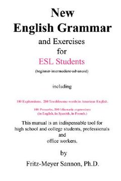 portada new english grammar for esl students (en Inglés)