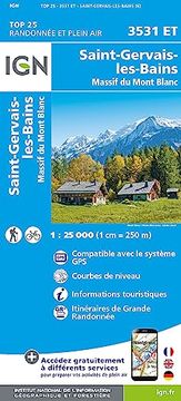 portada 3531Et Saint-Gervais - les Bains Topographische Wanderkarte Frankreich 1: 25. 000 top 25 ign (en Francés)