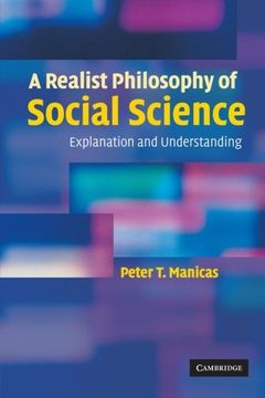 portada A Realist Philosophy of Social Science: Explanation and Understanding (en Inglés)