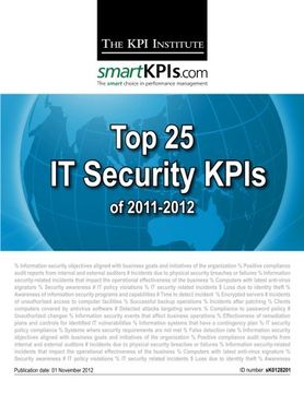 portada Top 25 IT Security KPIs of 2011-2012