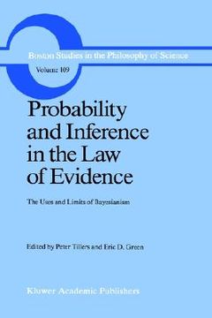 portada probability and inference in the law of evidence: the uses and limits of bayesianism (en Inglés)