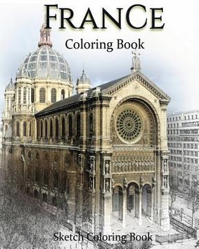 portada France Coloring Book: Sketch Coloring Book (en Inglés)