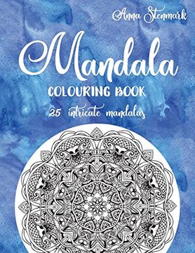 portada Mandala colouring book - 25 intricate mandalas: The blue mandala book: Volume 2 (Delightful mandala colouring books)