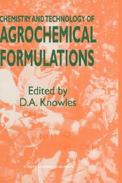portada chemistry and technology of agrochemical formulations (in English)
