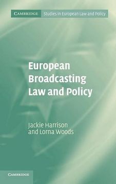 portada European Broadcasting law and Policy (Cambridge Studies in European law and Policy) 