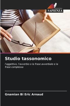 portada Studio tassonomico (en Italiano)