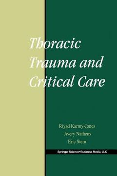 portada Thoracic Trauma and Critical Care (en Inglés)