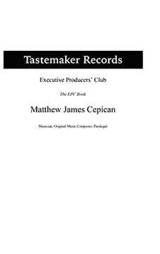 portada Tastemaker Records Executive Producers'Club the epc Book (en Inglés)