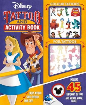 portada Disney: Tattoo and Activity Book (en Inglés)