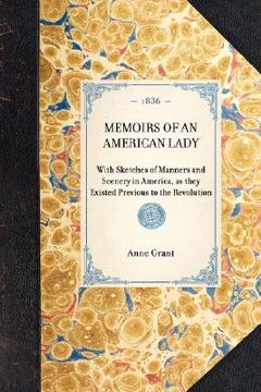 portada memoirs of an american lady (en Inglés)