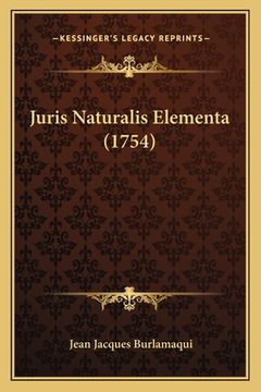 portada Juris Naturalis Elementa (1754) (en Latin)