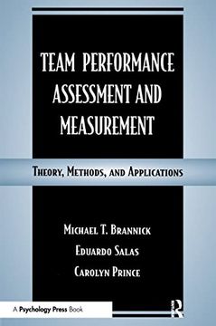 portada Team Performance Assessment and Measurement: Theory, Methods, and Applications (Applied Psychology Series) (in English)