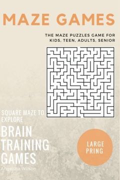 portada Maze Games: The Maze Puzzles Game for Kids, Teen, Adults, Senior, Brain Training Games, Square Maze to Explore