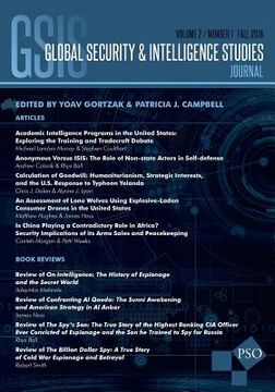 portada Global Security & Intelligence Studies: Vol. 2, No. 1, Fall 2016 (in English)