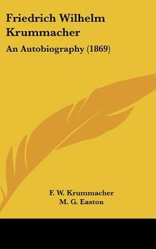portada friedrich wilhelm krummacher: an autobiography (1869) (in English)