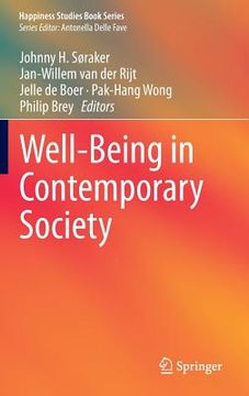 portada Well-Being in Contemporary Society (in English)
