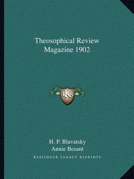 portada theosophical review magazine 1902 (en Inglés)