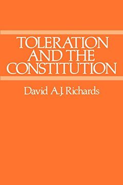 portada Toleration and the Constitution (en Inglés)