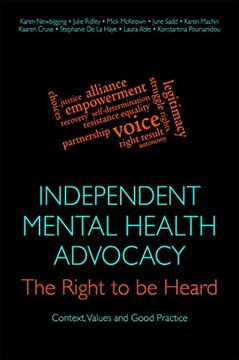 portada Independent Mental Health Advocacy - The Right to Be Heard: Context, Values and Good Practice (en Inglés)