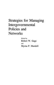 portada Strategies for Managing Intergovernmental Policies and Networks (en Inglés)