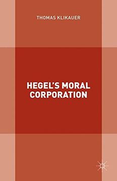 portada Hegel's Moral Corporation