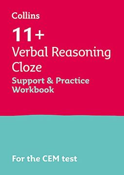 portada Collins 11+ - 11+ Verbal Reasoning Cloze Support and Practice Workbook: For the Cem 2021 Tests