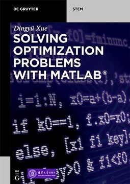 portada Solving Optimization Problems With Matlab® (de Gruyter Stem) (en Inglés)