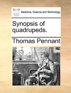 portada synopsis of quadrupeds. (en Inglés)