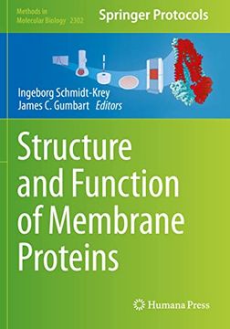portada Structure and Function of Membrane Proteins (Methods in Molecular Biology) (in English)
