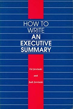 portada How to Write an Executive Summary (en Inglés)