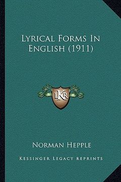 portada lyrical forms in english (1911) (en Inglés)