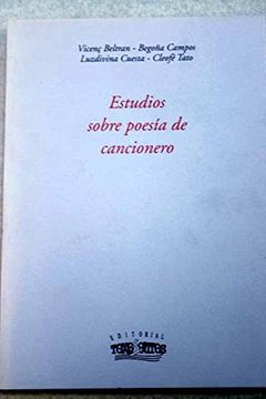 portada Estudios Sobre Poesía de Cancionero (Biblioteca Filológica)