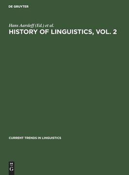 portada History of Linguistics, Vol. 2 (en Inglés)