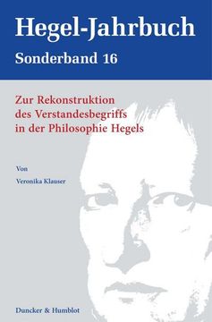 portada Zur Rekonstruktion Des Verstandesbegriffs in Der Philosophie Hegels (in German)