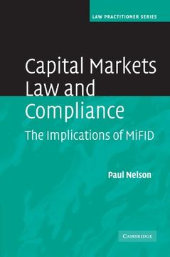 portada Capital Markets law and Compliance Paperback (Law Practitioner Series) 