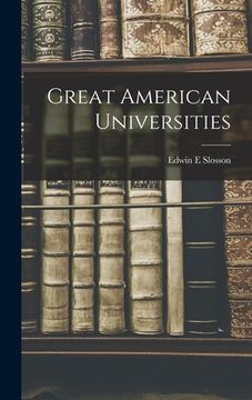 portada Great American Universities (en Inglés)