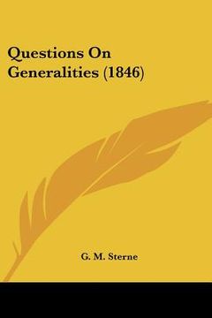 portada questions on generalities (1846) (en Inglés)
