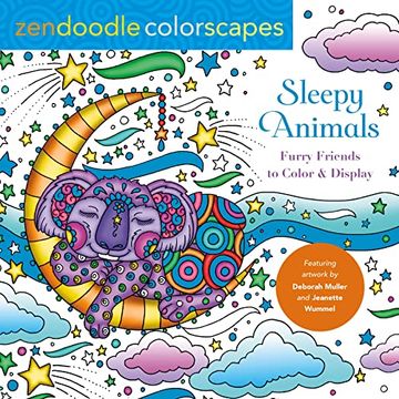 portada Zendoodle Colorscapes: Sleepy Animals: Furry Friends to Color & Display (in English)