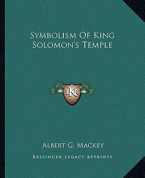 portada symbolism of king solomon's temple (en Inglés)