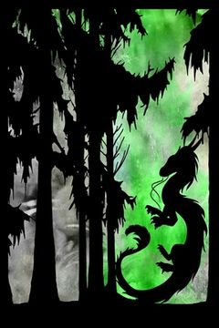 portada Mythical Green Dragon: in Woods (en Inglés)