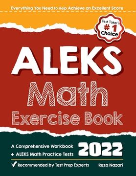 portada ALEKS Math Exercise Book: A Comprehensive Workbook + ALEKS Math Practice Tests