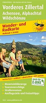 portada Vorderes Zillertal, Achensee - Alpbachtal, Wildschönau: Wander- und Radkarte mit Ausflugszielen & Freizeittipps, Wetterfest, Reißfest, Abwischbar, Gps-Genau. 1: 35000 (Wander- und Radkarte / Wurk) (in German)