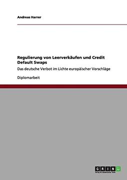 portada Regulierung von Leerverkäufen und Credit Default Swaps (German Edition)